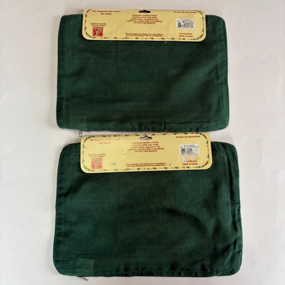 Vintage American Crafts Tapestry‎ Pillow Cover Set 10x14 Rect Woodland Christmas